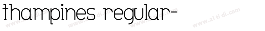 thampines regular字体转换